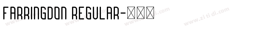 Farringdon Regular字体转换
